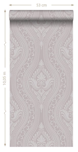 Origin Wallcoverings Tapete Ornamente Rosa - 53 cm x 10.05 m - 346629