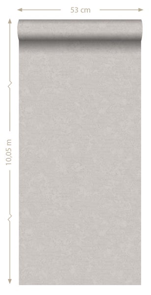 Origin Wallcoverings Tapete Uni Grau - 53 cm x 10.05 m - 346204