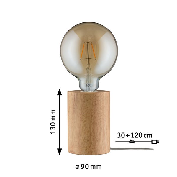 Neordic Tischleuchte Talin E27 max. 20W Holz Holz