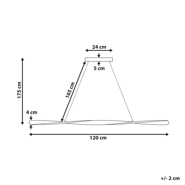 LED Hängeleuchte MAHOI Metall Schwarz