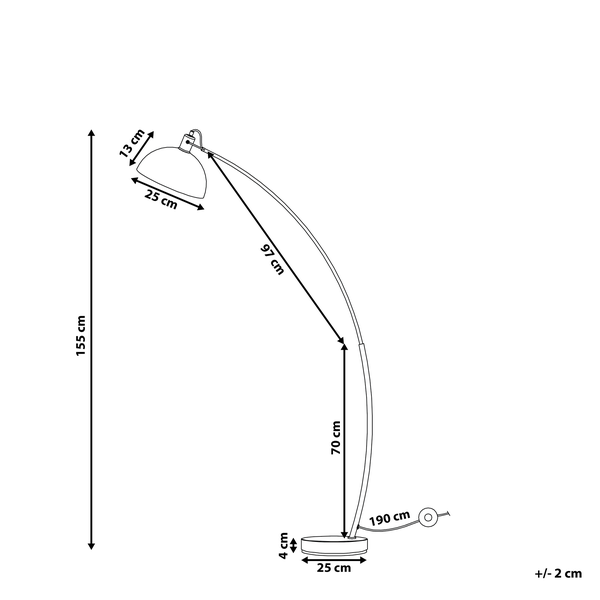 Stehlampe DINTEL Metall Kupfer