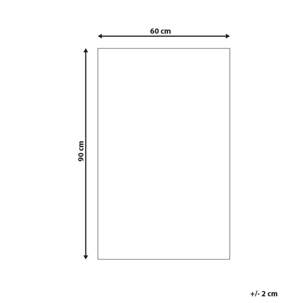 Badematte TEKKE Hellbeige 60 x 90 cm Baumwolle