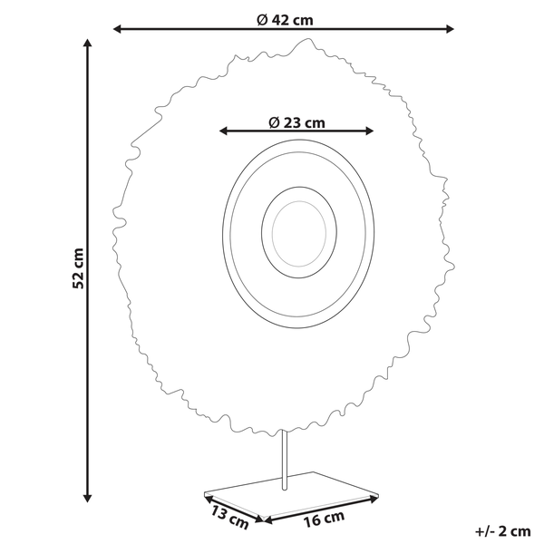 Abmessungen der Tischleuchte