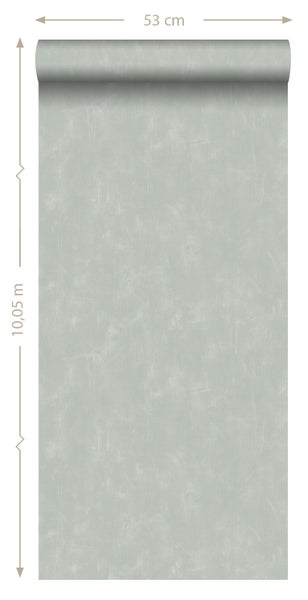 ESTAhome Tapete Kreidefarbe-Look Grau - 53 cm x 10.05 m - 128004