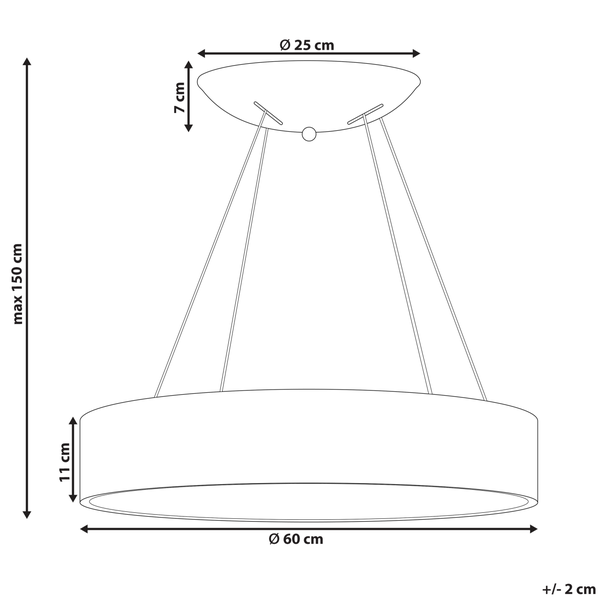 Hängeleuchte LED Metall schwarz Ringform LENYA