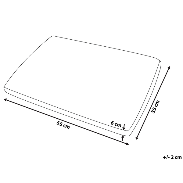 Kopfkissen Memory Foam niedrig 55 x 35 cm MUIR