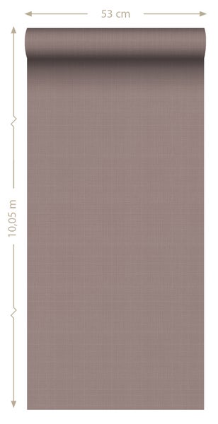 ESTAhome Tapete Leinen-Optik Violett - 53 cm x 10.05 m - 131124