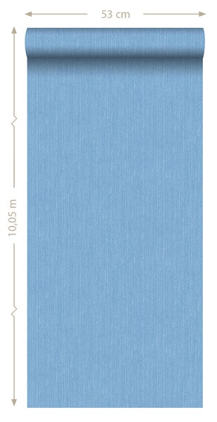 ESTAhome Tapete Jeans-Optik Blau - 53 cm x 10.05 m - 148605