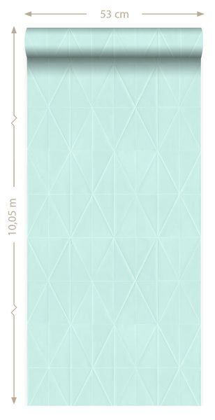 Origin Wallcoverings Tapete grafische Form Hellazurblau - 53 cm x 10.05 m - 347213