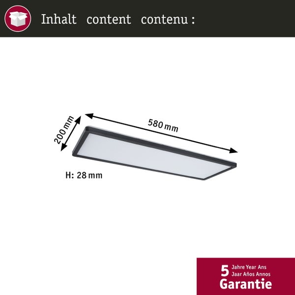 Abmessungen der LED Deckenleuchte