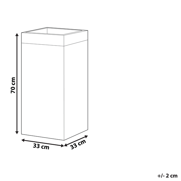 Blumenkübel DION 33 cm Schwarz