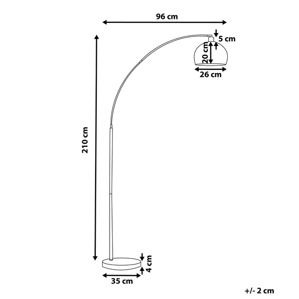 Stehlampe PAROO Metall Silber