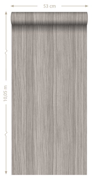 Origin Wallcoverings Tapete Streifenmuster Hellflieder Grau - 53 cm x 10.05 m - 347349