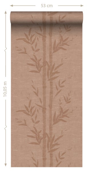 Origin Wallcoverings Tapete Bambusmuster Terrakottarosa - 50 x 900 cm - 347927