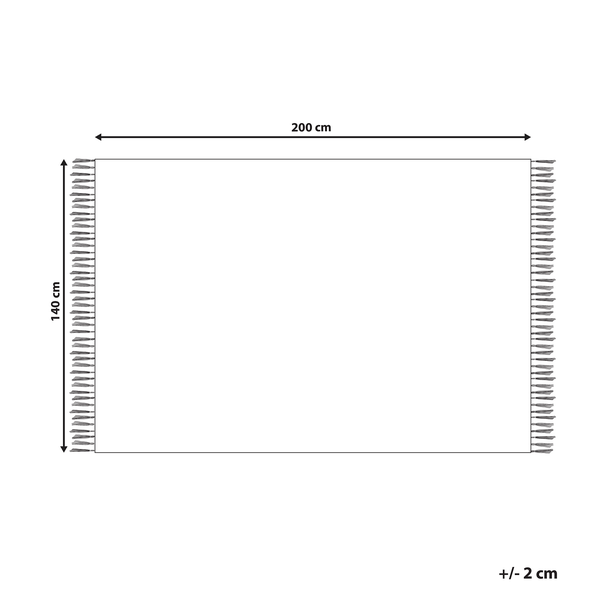 Kinderteppich LAZA Braun 140 x 200 cm Baumwolle