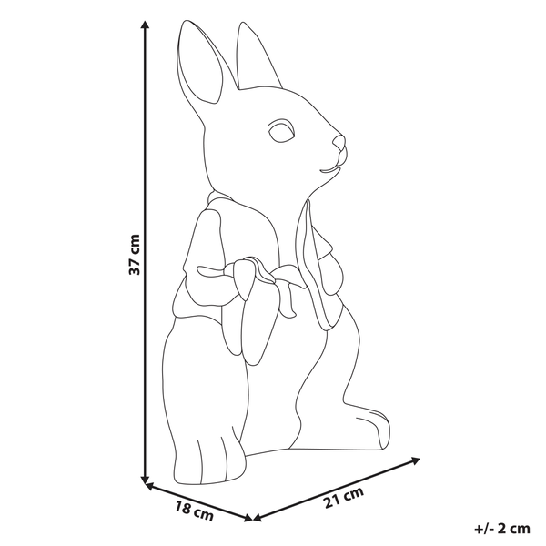 Gartenfigur TONDON Kaninchen Braun
