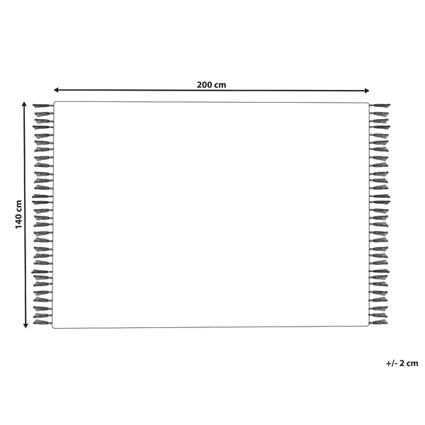 Teppich ADABAG Beige 140 x 200 cm Jute