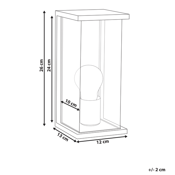 Außenwandleuchte WAKAL Schwarz