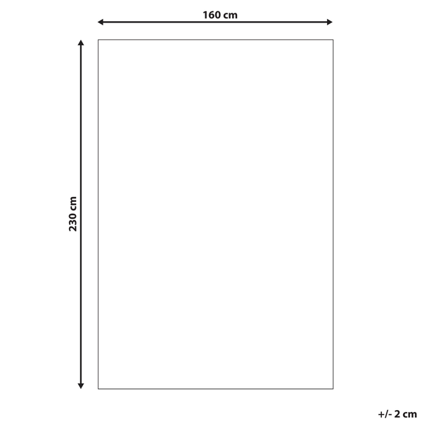 Teppich BOGAZOREN Beige 160 x 230 cm Jute