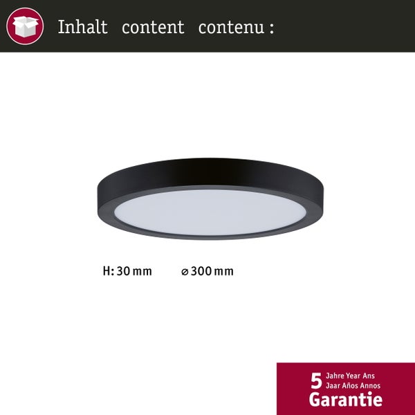 Deckenleuchte mit einer Höhe von 30 Millimeter und einem Durchmesser von 300 Millimeter