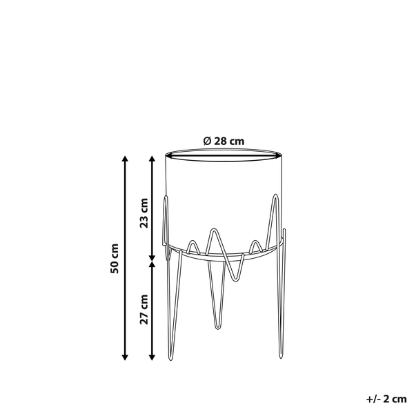 Blumentopf mit Metall Pflanzenständer