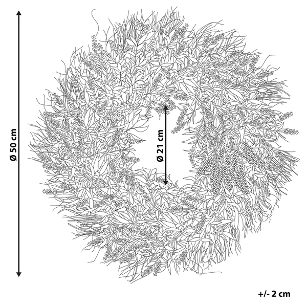 Dekokranz TELDE 50 cm Grün