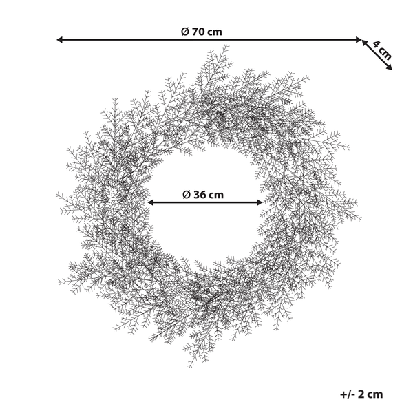 Dekokranz grün mit Zapfen ø 70 cm PANRUN