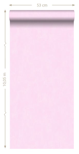 ESTAhome Tapete mit malerischem Effekt Rosa - 53 cm x 10.05 m - 136403