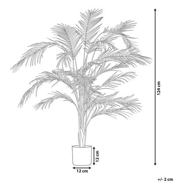 Kunstpflanze ARECA PALM 124 cm Grün