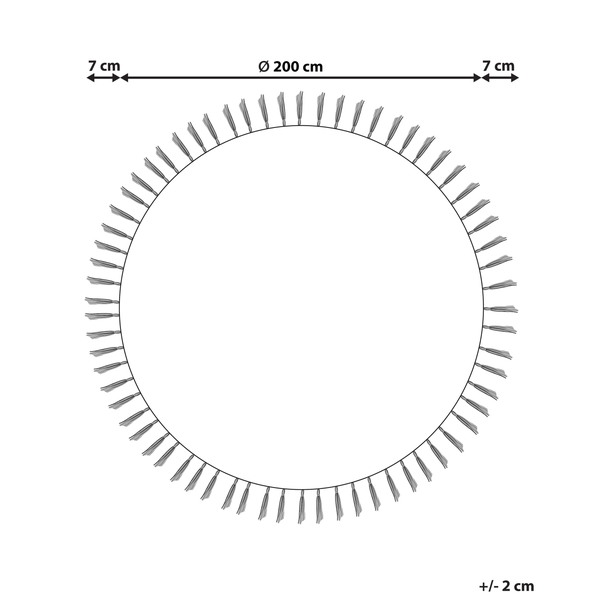 Teppich MARTS ø 200 cm Jute Grün