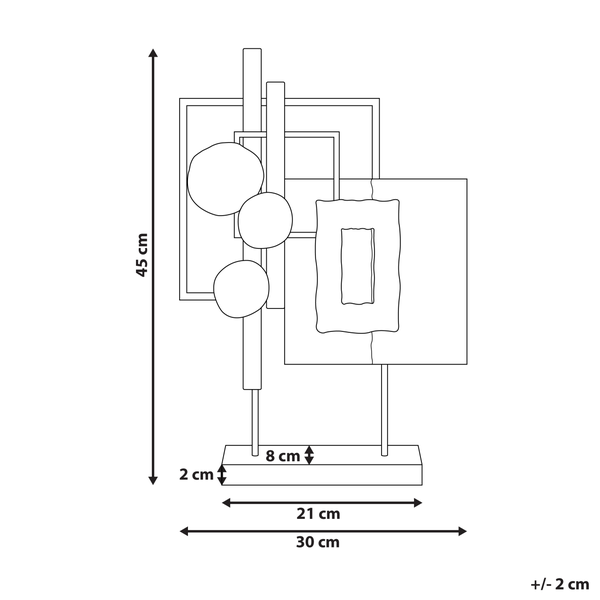 Abmessungen einer Dekofigur