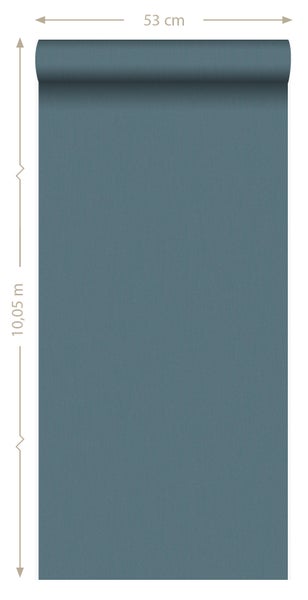 Origin Wallcoverings Tapete Uni Türkis - 53 cm x 10.05 m - 346904