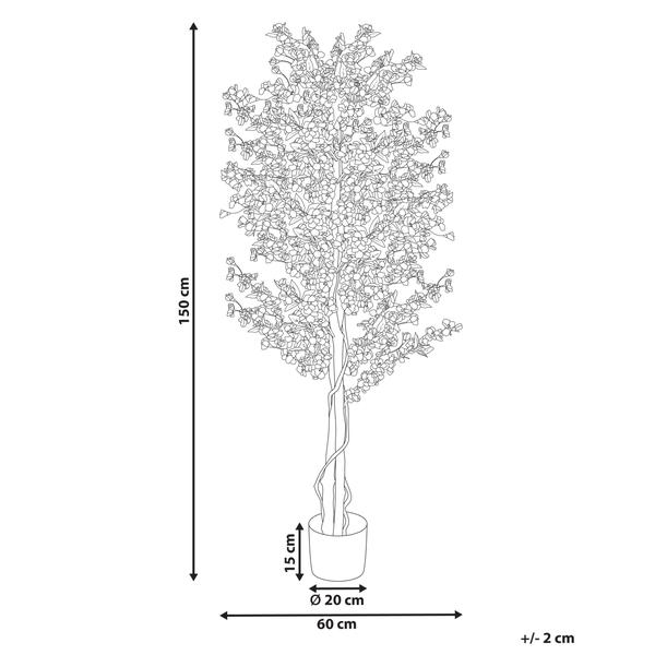 Kunstpflanze SAKURA 150 cm Rosa