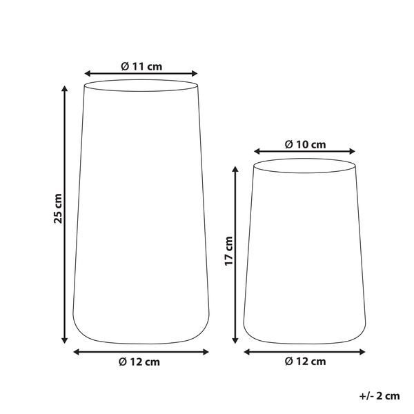 Dekovase KULCHE Glas 25/17 cm Transparent