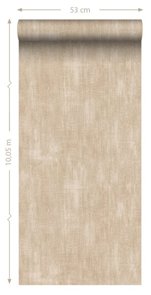 ESTAhome Tapete Beton-Optik Beige - 53 cm x 10.05 m - 148766