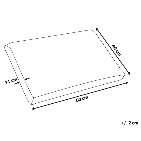Kopfkissen Memory Foam Gel hoch 60 x 40 cm EMIN
