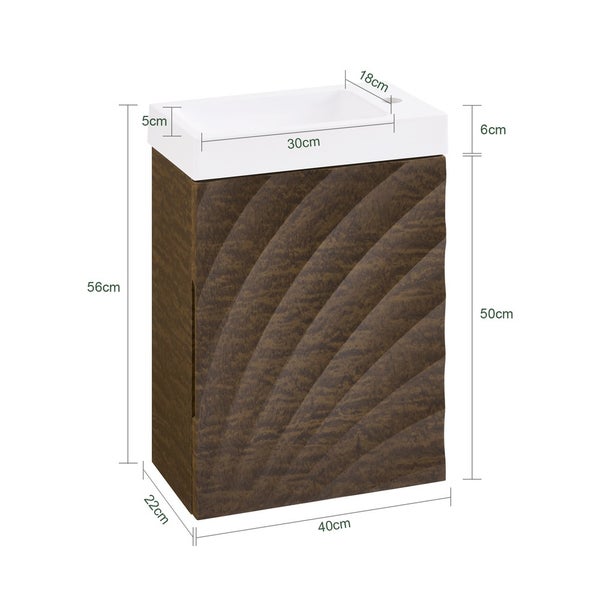 Waschtischunterschrank mit den Maßen 56 x 40 x 22 cm