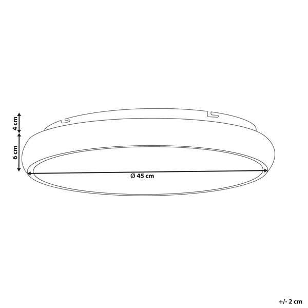 LED Deckenlampe ATARAN Metall Gold