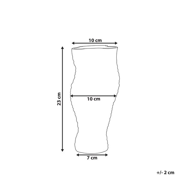 Blumenvase ELATOS Glas 23 cm Transparent
