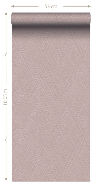 Origin Wallcoverings Tapete 3D-Muster Altrosa - 50 x 900 cm - 347840