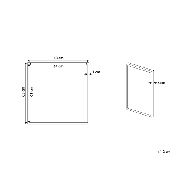 Blumentopf aus Kunststoff, quadratisch