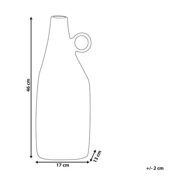 Dekovase SAMBHAR Metall 46 cm Messing