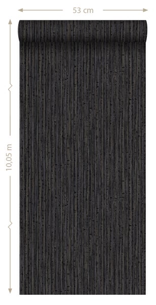 Origin Wallcoverings Tapete Bambusmuster Braun-Schwarz - 53 cm x 10.05 m - 347406