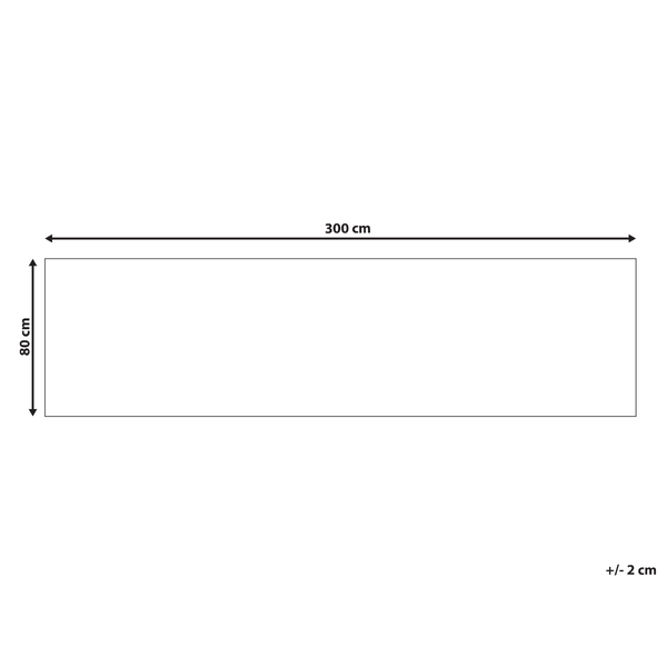 Teppich AKORI Bunt 80 x 300 cm