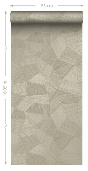Origin Wallcoverings Tapete 3D-Muster Sandbeige - 53 cm x 10.05 m - 347819