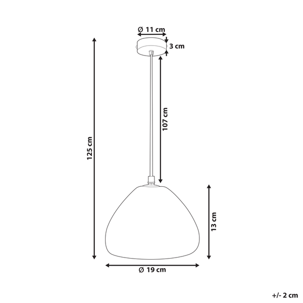 Hängeleuchte aus weißem Pappmaché OLIMAR