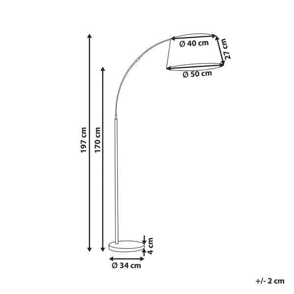 Stehlampe YABUS Metall Schwarz