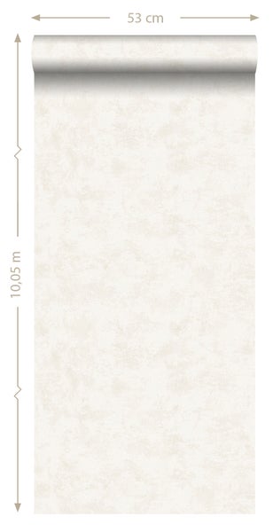 ESTAhome Tapete mit malerischem Effekt Beige - 53 cm x 10.05 m - 148312
