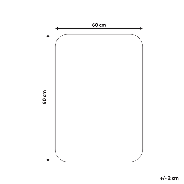 Maßangaben: 60 cm breit und 90 cm hoch