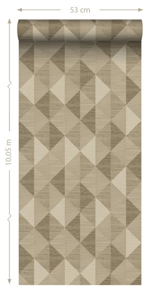 Origin Wallcoverings Tapete 3D Grasmuster Beige - 50 x 900 cm - 347884